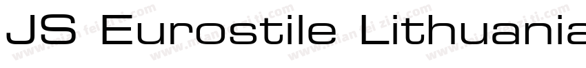 JS Eurostile Lithuanian Extended No字体转换